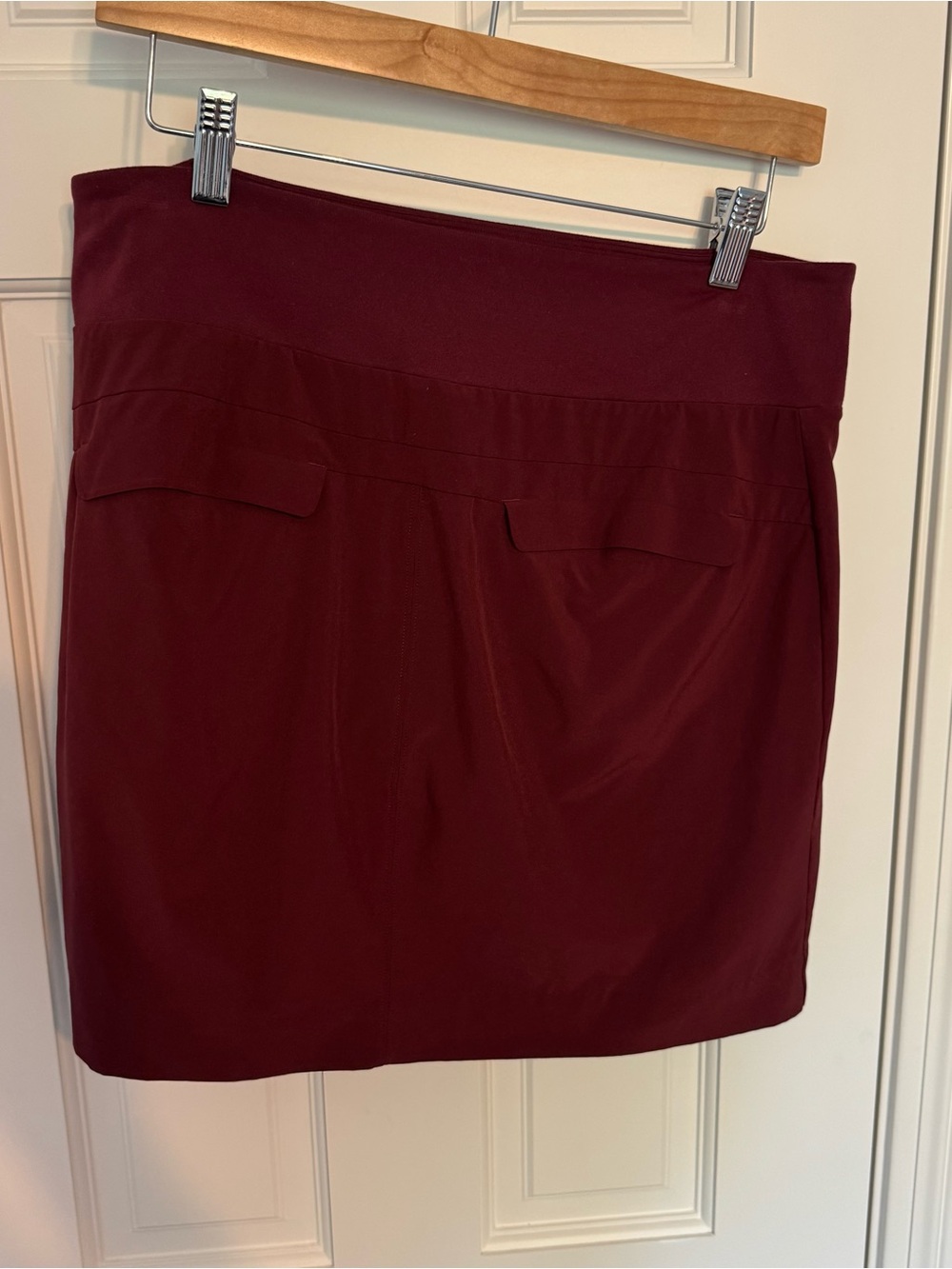 Athleta Maroon dark garnet red soho Active skirt Skort with Built-In Shorts - Picture 5 of 8